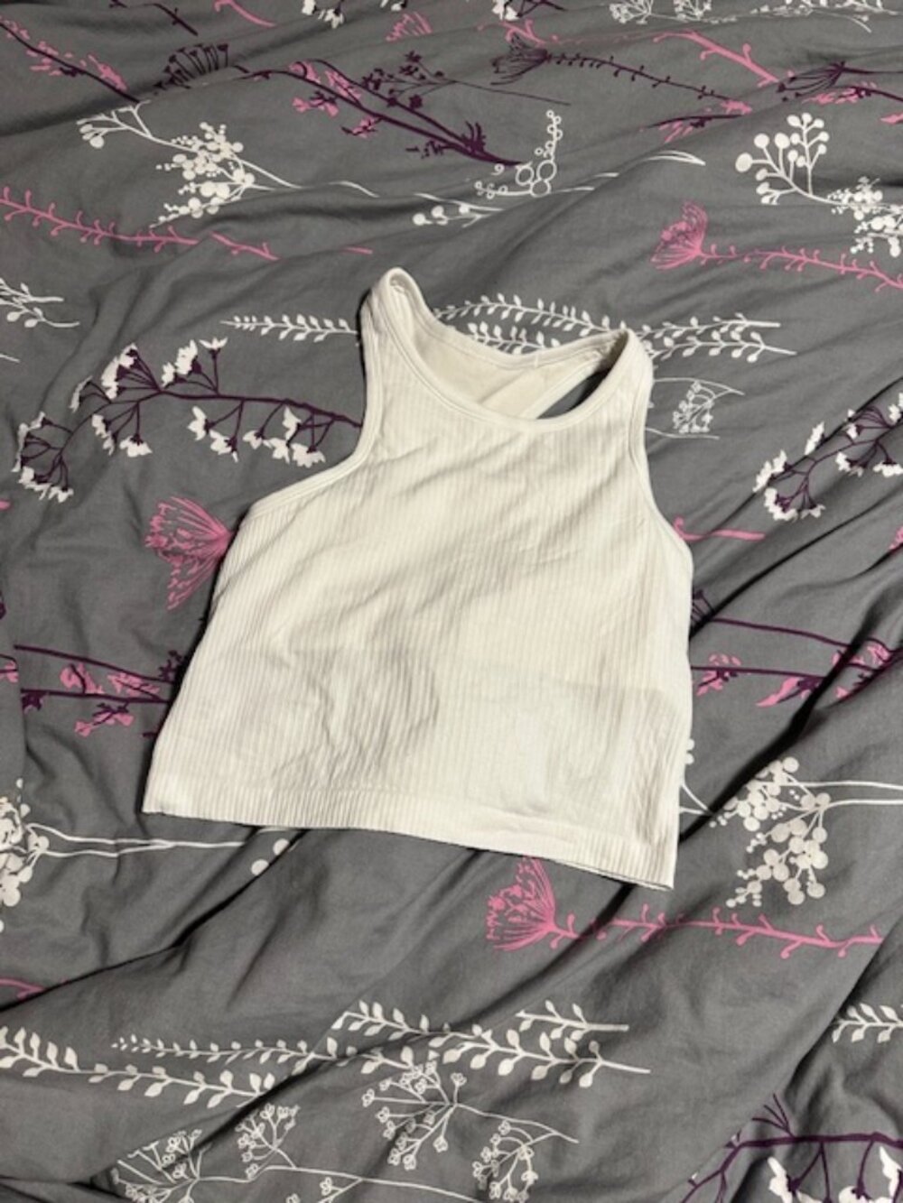 Lululemon size 8 ebb to street cropped tank top